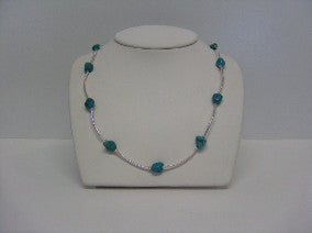 Sterling Silver and Turqouise Necklace - Lively Accents